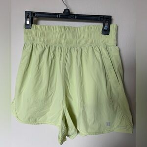 Zella athletica Pale Lime Athletic Shorts
